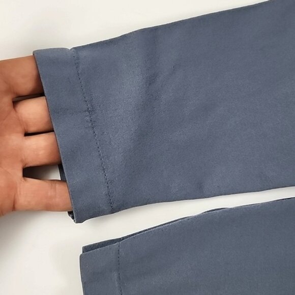 Zenana Outfitters Women's 2 Pairs Sesmless Crop Leggings Blue Green Size S/M - Picture 5 of 16